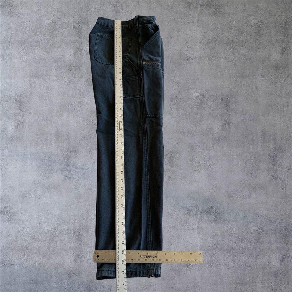 J Galt Brandy Melville Shanghai Cargo Pants Black Wide Leg Utility Y2K Sz Sm - Picture 9 of 11